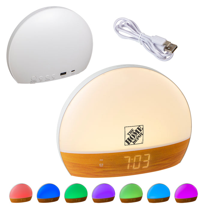 Daybreak Digital Alarm Clock with Sunrise Simulation