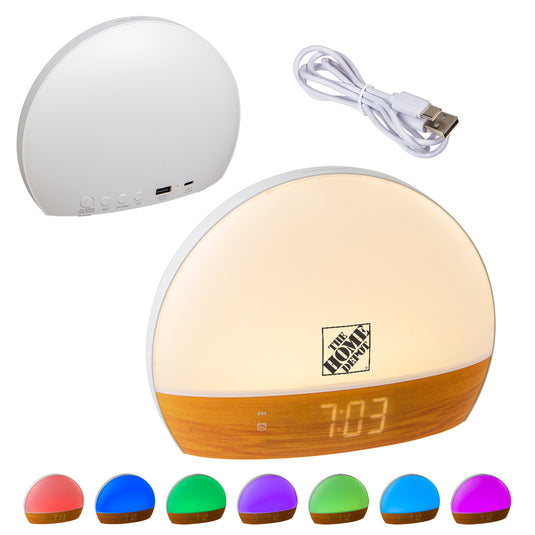 Daybreak Digital Alarm Clock with Sunrise Simulation